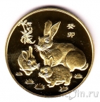 Жетон Шанхайского монетного двора - год кролика 2023