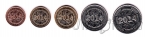 Зимбабве набор 5 монет 2014