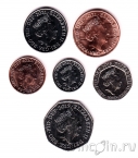 Великобритания набор 6 монет 2015-2021 Щит