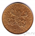 Кения 5 центов 1978