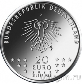 Германия 20 евро 2023 Бертольт Брехт