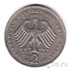 ФРГ 2 марки 1991 Франц Йозеф Штраус (J)