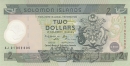 Соломоновы острова 2 доллара 2001 25 лет Центральному Банк