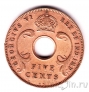 Британская Восточная Африка 5 центов 1937