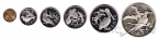 Британские Виргинские острова набор 6 монет 1973 (1$ - серебро)