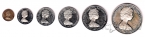Британские Виргинские острова набор 6 монет 1973 (1$ - серебро)