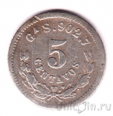 Мексика 5 сентаво 1890 (Ga)