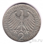 ФРГ 2 марки 1967 Макс Планк (G)