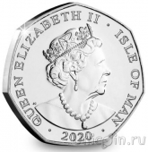 Остров Мэн 50 пенсов 2020 Слон Эдвард Трунк