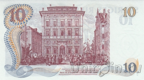 Швеция 10 крон 1968 300 лет банку Швеции