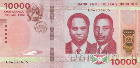 Бурунди 10000 франков 2022
