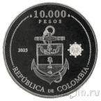 Колумбия 10000 песо 2023 Битва на озере Маракайбо