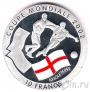 ДР Конго 10 франков 2002 Чемпионат мира по футболу 2002. Англия