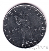 Ватикан 100 лир 1963