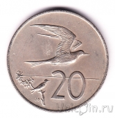 Острова Кука 20 центов 1974