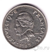 Французская Полинезия 20 франков 1969
