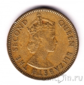 Гонконг 10 центов 1955