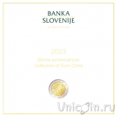 Словения набор евро 2023 (10 монет, в буклете)
