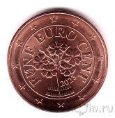 Австрия 5 евроцентов 2023