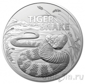 Австралия 1 доллар 2024 Тигровая змея