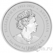 Австралия 1 доллар 2024 Красный Дракон (в буклете)