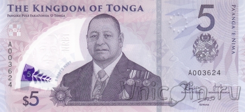 Тонга 5 паанга 2023
