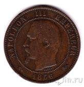 Франция 10 сантимов 1856 (D)
