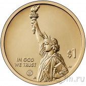 США 1 доллар 2024 Иллинойс. Стальной плуг (D)