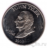 Либерия 5 долларов 2000 Джон Тайлер