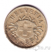 Швейцария 5 раппенов 1874