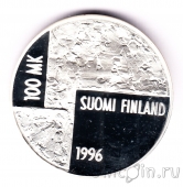 Финляндия 100 марок 1996 Хелена Шерфбек (proof)
