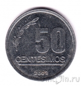 Уругвай 50 сентесимо 2002