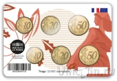 Франция набор 6 монет: 10, 20 и 50 евроцентов 2023-2024