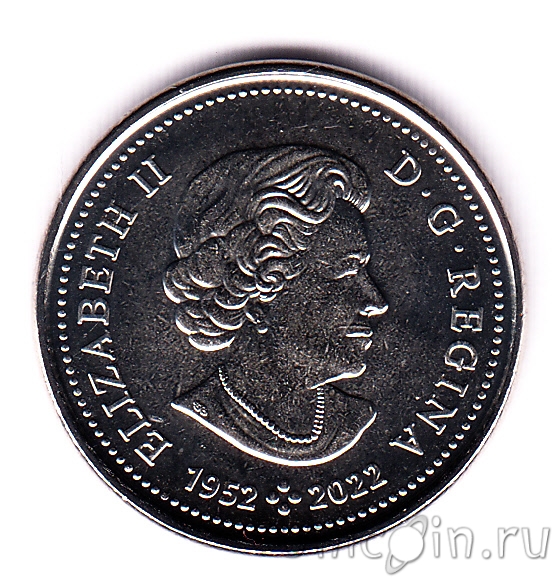 Канада 5 центов 2023 Елизавета II. Интернет-магазин монет UniCoin