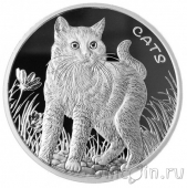 Фиджи 50 центов 2021 Кошки