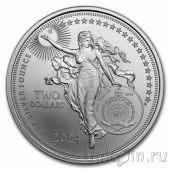 Ниуэ 2 доллара 2024 Уильям Шекспир