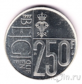 Бельгия 250 франков 1997 60 лет со дня рождения Королевы Паолы