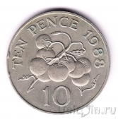 Гернси 10 пенсов 1988