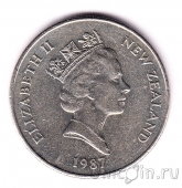 Новая Зеландия 10 центов 1987