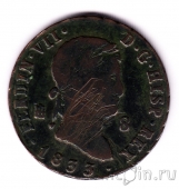 Испания 8 мараведи 1833