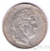 Франция 5 франков 1844