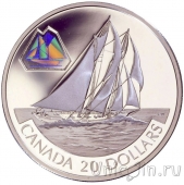 Канада 20 долларов 2000 Шхуна