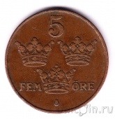 Швеция 5 оре 1924