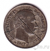 Дания 4 скиллинга 1867