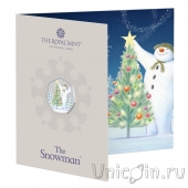 Великобритания 50 пенсов 2024 Снеговик (цветная)