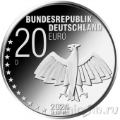 Германия 20 евро 2024 125 лет со дня рождения Эриха Кестнера