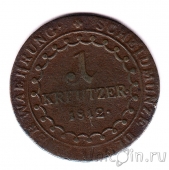 Австрия 1 крейцер 1812