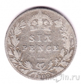 Великобритания 6 пенсов 1900