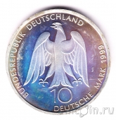 ФРГ 10 марок 1999 Иоганн Вольфганг фон Гёте (proof)