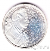 ФРГ 10 марок 1999 Иоганн Вольфганг фон Гёте (proof)